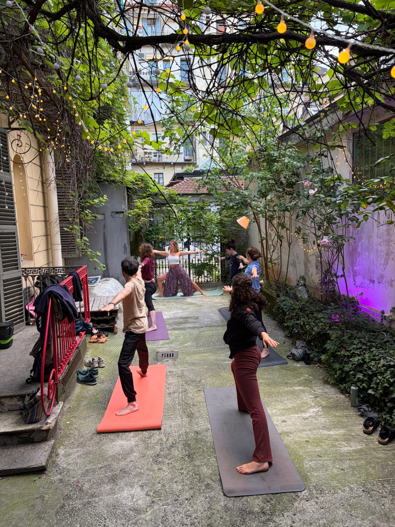 Yoga all'aperto